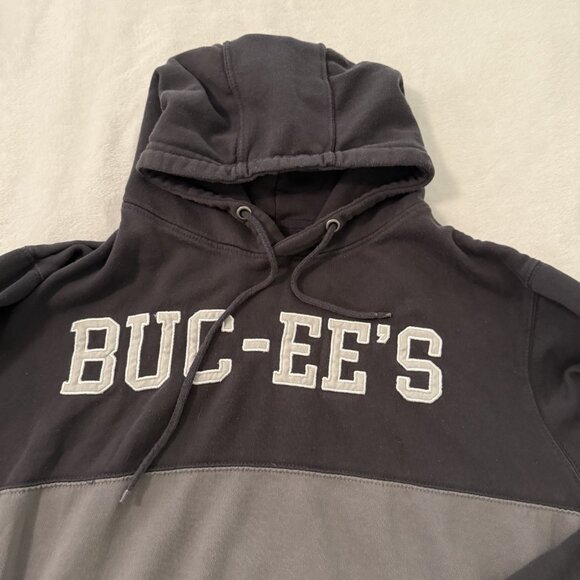 Buccee’s Hoodie Sweatshirt Adult M Gray Beaver Pullover Embroidered Logo - Picture 12 of 16
